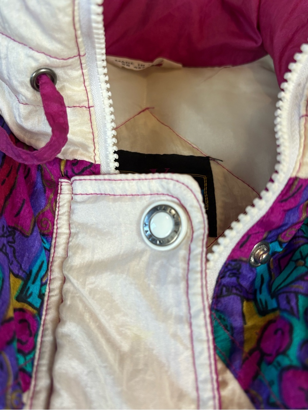 80s Misty Valley Colorblock Puff Jacket - Picture 5 of 7